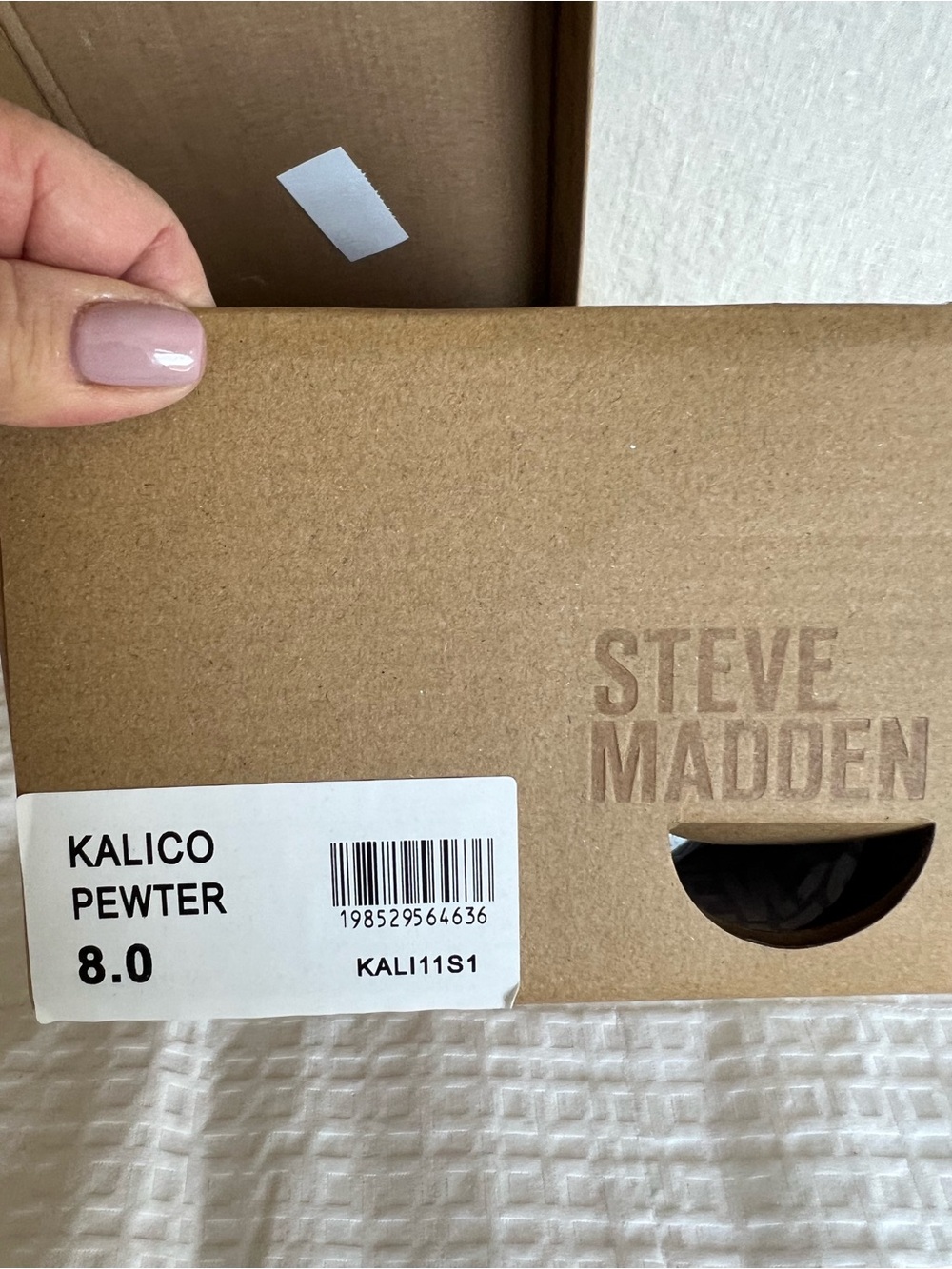 Steve Madden Silver / Pewter Rhinestone Pointed Slingback Heels - Picture 7 of 7